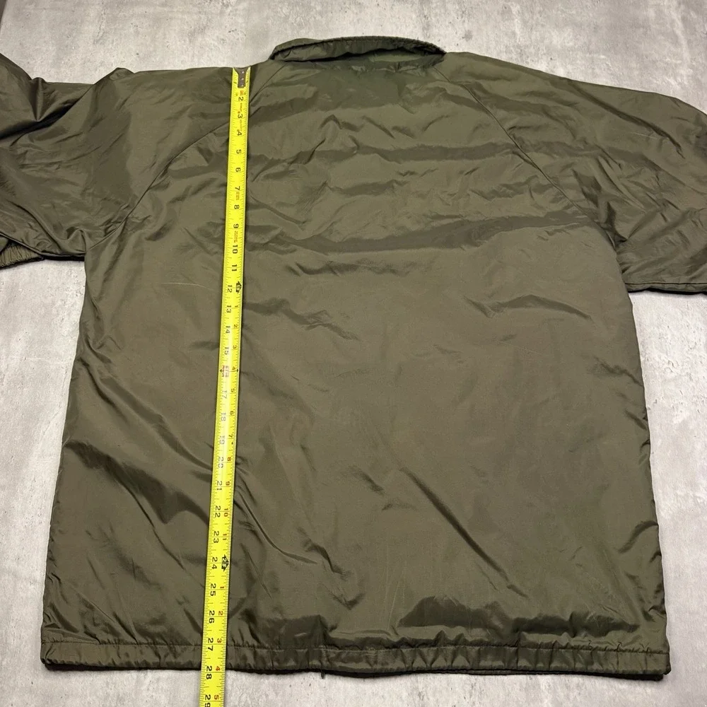 Vintage Auburn Sportswear Outdoor World Coach Jacket Olive Brown Mens Large